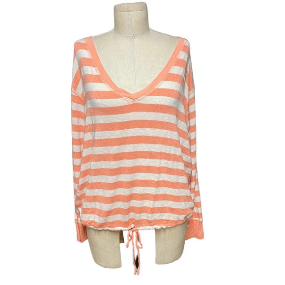 Young Fabulous & Broke Top Tumbleweed Striped Sweater Mango‎ Orange Size XS - Picture 1 of 11